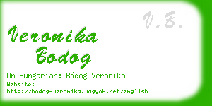 veronika bodog business card